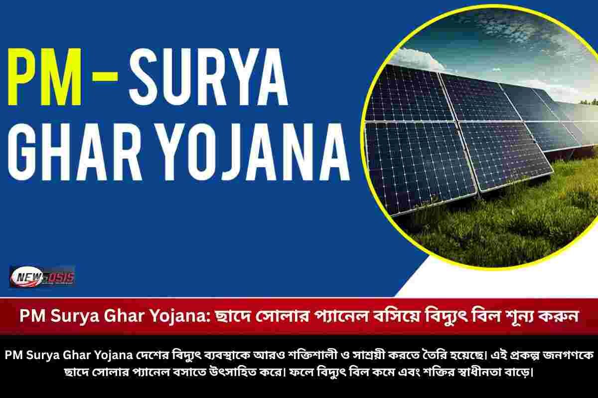 PM Surya Ghar Yojana online apply​ & Bill to Zero