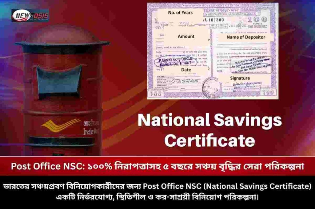 The national savings certificates post office
